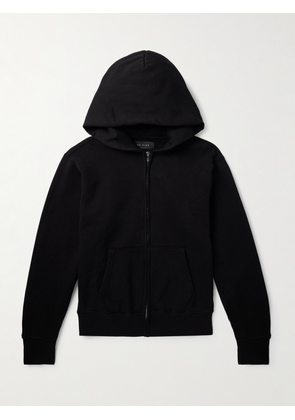 Les Tien - Garment-Dyed Cotton-Jersey Zip-Up Hoodie - Men - Black - XS