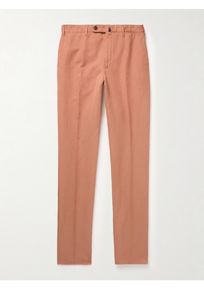 Slowear - Venezia 1951 Slim-Fit Garment-Dyed Chinolino Trousers - Men - Orange - IT 44