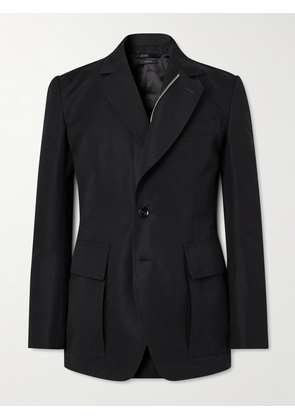 TOM FORD - Cotton-Blend Twill Zip-Up Blazer - Men - Black - IT 48