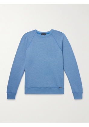 TOM FORD - Cotton-Blend Jersey Sweatshirt - Men - Blue - IT 44