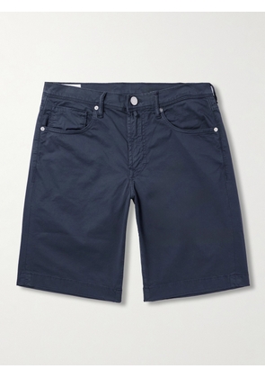 Slowear - Division Straight-Leg Cotton-Blend Shorts - Men - Blue - UK/US 28