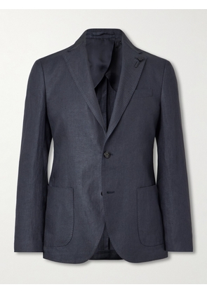 Lardini - Linen-Twill Suit Jacket - Men - Blue - IT 46