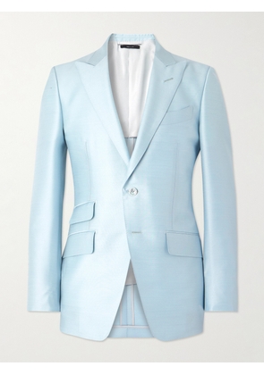TOM FORD - O'Connor Wool, Mohair and Silk-Blend Suit Jacket - Men - Blue - IT 46