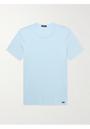 TOM FORD - Slim-Fit Stretch-Cotton Jersey T-Shirt - Men - Blue - S
