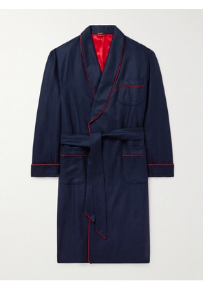 Rubinacci - Wool and Cashmere-Blend Robe - Men - Blue - S