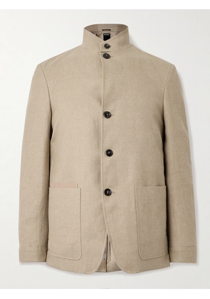 Zegna - Il Conte Linen and Wool-Blend Jacket - Men - Neutrals - IT 46