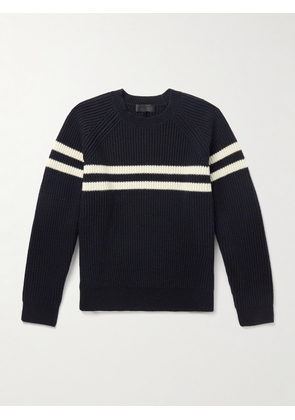 Nili Lotan - Darius Striped Ribbed Cashmere Sweater - Men - Blue - S