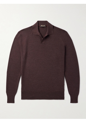 Loro Piana - Aspen Virgin Wool Polo Shirt - Men - Brown - IT 48