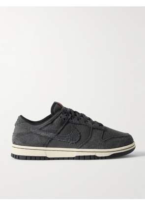 Nike - Dunk Low PRM Suede and Full-Grain Leather Sneakers - Men - Black - US 5