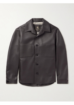 Loro Piana - Evandro Full Grain Leather Overshirt - Men - Brown - IT 46