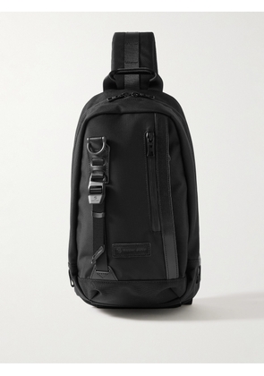 Master-Piece - Potential Leather-Trimmed CORDURA® Ballistic Nylon Sling Bag - Men - Black