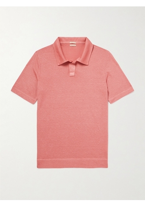 Massimo Alba - Aruba Linen and Cotton-Blend Polo Shirt - Men - Pink - S