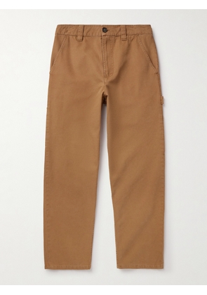 A.P.C. - Fergus Straight-Leg Cotton-Canvas Trousers - Men - Brown - XS
