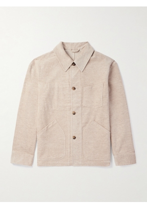 De Bonne Facture - Cotton and Linen-Blend Corduroy Overshirt - Men - Neutrals - IT 46