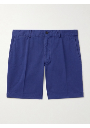 Ralph Lauren Purple Label - Slim-Fit Straight-Leg Garment-Dyed Cotton-Blend Twill Shorts - Men - Blue - UK/US 30
