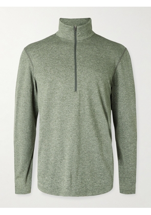 Lululemon - Slim-Fit Stretch Recycled-Jersey Half-Zip Top - Men - Green - S
