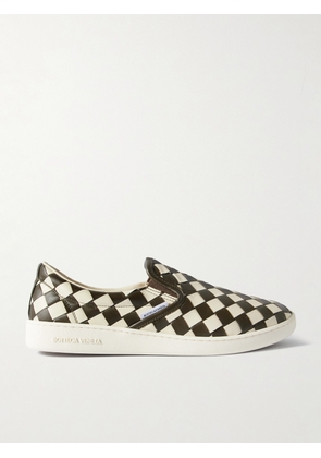Bottega Veneta - Sawyer Two-Tone Intrecciato Leather Slip-On Sneakers - Men - Neutrals - EU 42