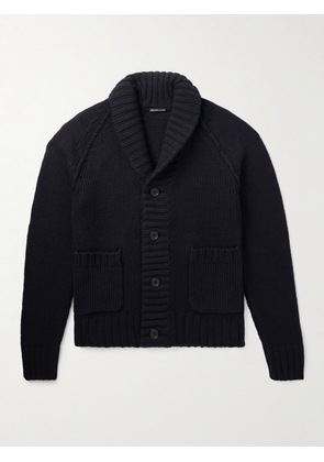 James Perse - Shawl-Collar Cotton-Blend Cardigan - Men - Black - 2