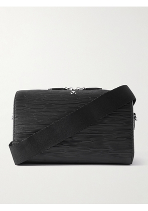 Montblanc - Meisterstück 142 Textured-Leather Messenger Bag - Men - Black