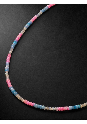 JIA JIA - Gold Opal Beaded Necklace - Men - Pink