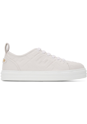 Fendi White 'Forever Fendi' Rise Sneakers
