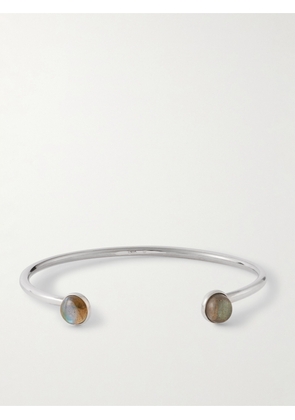 Mikia - Sterling Silver Labradorite Cuff - Men - Silver - M