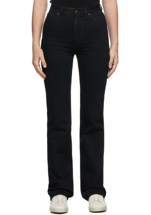 Saint Laurent Black 90s High-Rise Bootcut Jeans