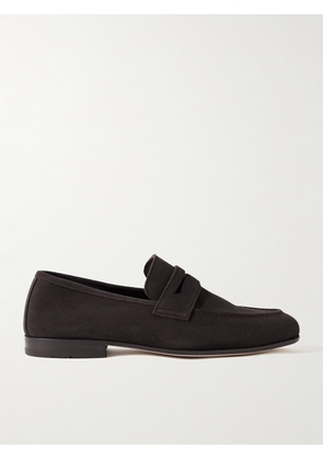 Mr P. - Suede Penny Loafers - Men - Brown - UK 7