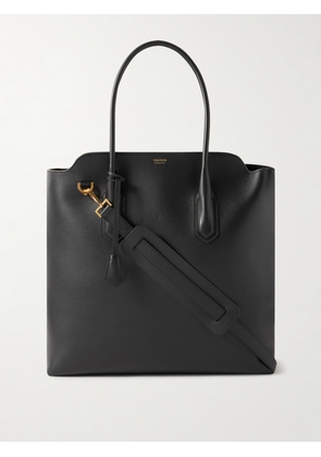 TOM FORD - Alexander North South Leather Tote Bag - Men - Black