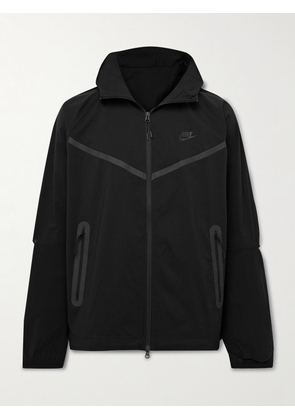 Nike - Tech Logo-Print Stretch-Nylon Hooded Jacket - Men - Black - XS