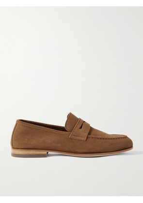 Mr P. - Suede Penny Loafers - Men - Brown - UK 7