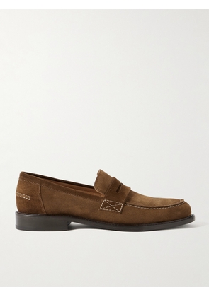 Mr P. - Scott Suede Penny Loafers - Men - Brown - UK 7