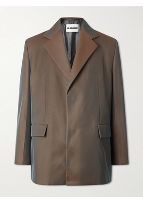 Jil Sander - Virgin Wool-Blend Drill Blazer - Men - Brown - IT 44