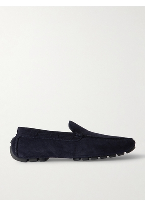 Mr P. - Suede Driving Shoes - Men - Blue - UK 7