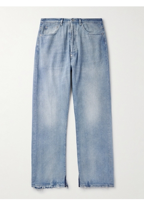 Maison Margiela - Wide-Leg Distressed Jeans - Men - Blue - UK/US 28