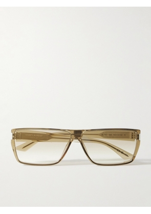 SAINT LAURENT - Rectangular-Frame Acetate Sunglasses - Men - Brown