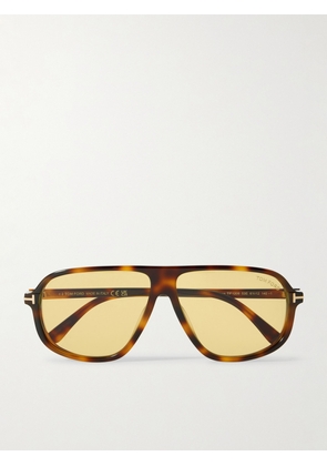TOM FORD - Guillame Aviator-Style Tortoiseshell Acetate Sunglasses - Men - Tortoiseshell