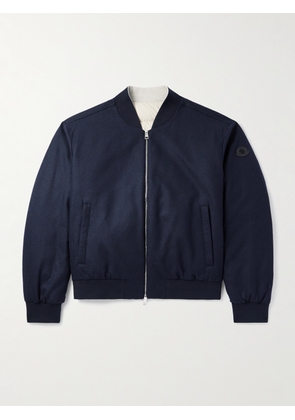 Moncler - Padded Felt Down Bomber Jacket - Men - Blue - 1