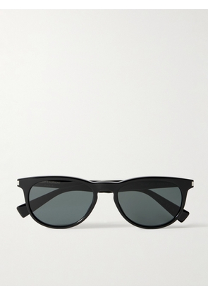 SAINT LAURENT - Round-Frame Recycled-Acetate Sunglasses - Men - Black
