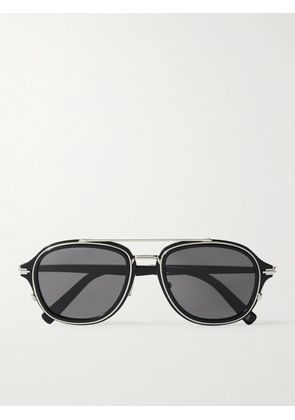 Dior Eyewear - DiorBlacksuit A4U Aviator-Style Acetate and Silver-Tone Sunglasses - Men - Black