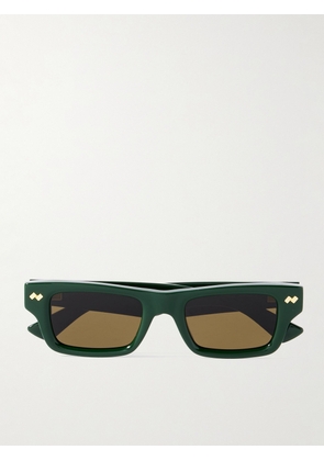 Bottega Veneta - Ribbon Stud Square-Frame Recycled-Acetate Sunglasses - Men - Green