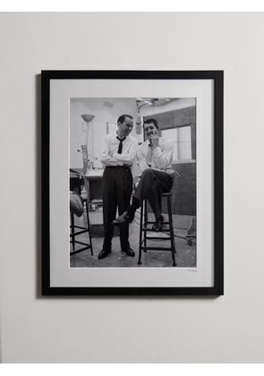 Sonic Editions - Framed 1965 Dean Martin and Frank Sinatra Recording in LA Print, 16&quot; x 20&quot; - Men - Black