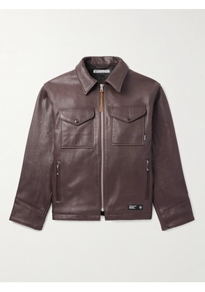 Neighborhood - PM Leather Jacket - Men - Brown - S
