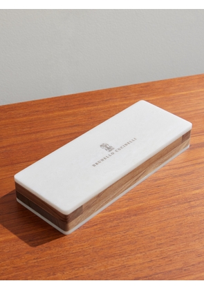 Brunello Cucinelli - Walnut Wood and Krion® Portable Dominoes Set - Men - White