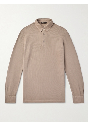 Loro Piana - Cotton-Piqué Polo Shirt - Men - Neutrals - S