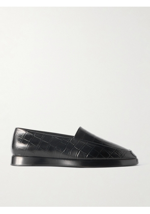 Fear of God - Croc-Effect Leather Loafers - Men - Black - EU 40
