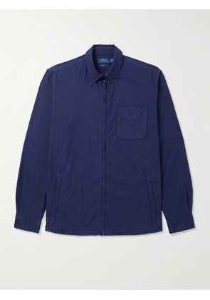 Polo Ralph Lauren - Garment-Dyed Cotton Oxford Shirt Jacket - Men - Blue - S