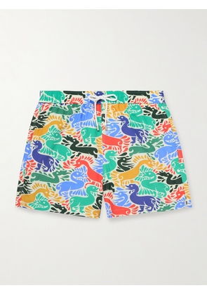 Drake's - Ducks Straight-Leg Mid-Length Printed Shell Swim Shorts - Men - Multi - S