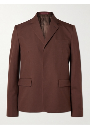 Gucci - Slim-Fit Logo-Embossed Wool-Twill Blazer - Men - Brown - IT 46