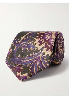 Favourbrook - Charleston 7.5cm Floral-Print Silk Tie - Men - Purple